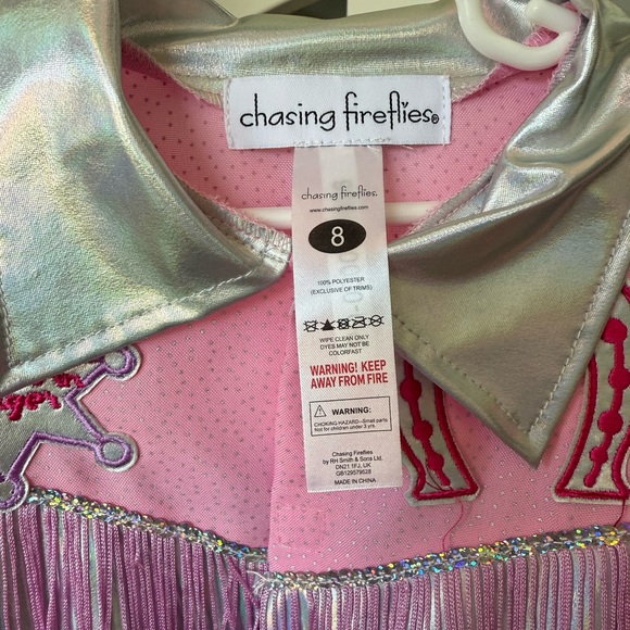 Chasing Fireflies Unicorn Cowgirl Rodeo Costume Size 8 (Includes hat) - Picture 2 of 7